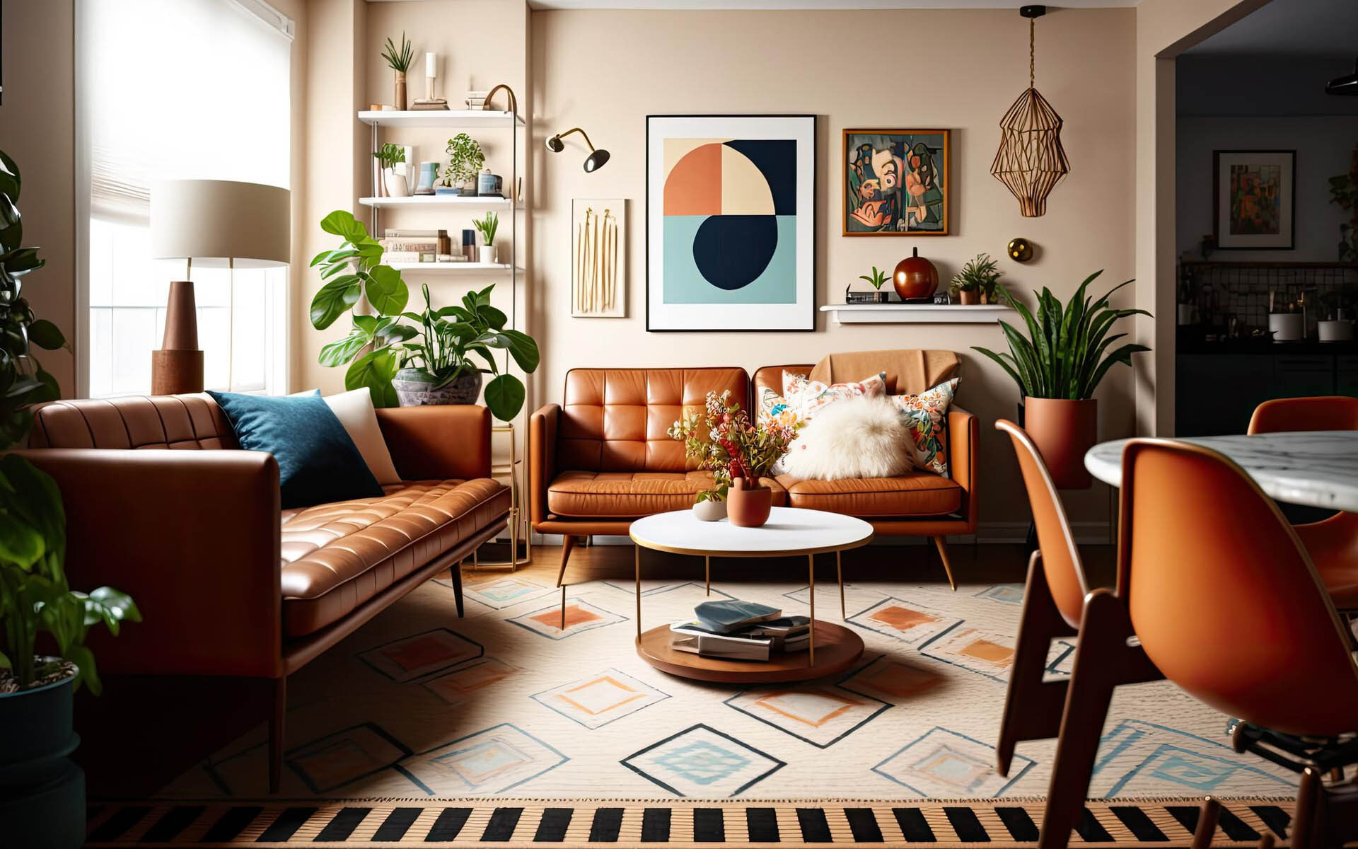 living-room-mid-century-style-